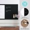 Martha Stewart Everette 24in.x18in. Magnetic Calendar Dry Erase Board and Chlk Board w/Liq Chlk Mrkr and Mgnts, Blk BR-PM-COM-MW1MB2-4561-BK-MS - alternate 10